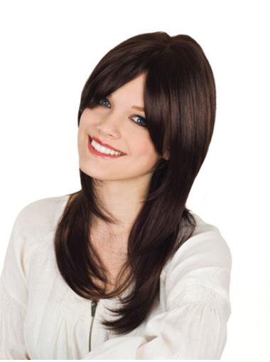 Brown Best Long Cheap Wigs Human Hair