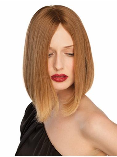 Incredible 10" Without Bangs Lace Front Wigs Human Hair Blond