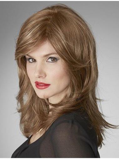 Affordable Wavy Shoulder Length Long Cheap Human Hair Wigs
