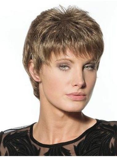 Suitable Boycuts Synthetic Straight Short Wigs Hair