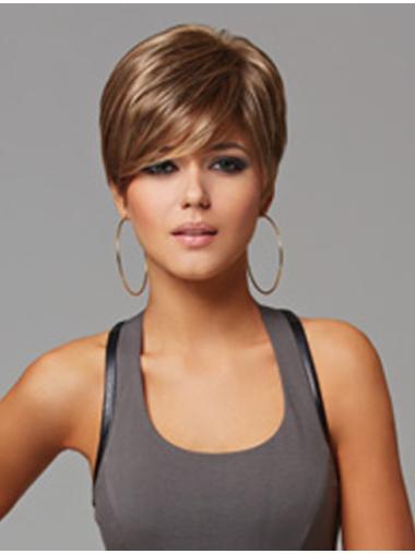 5 Inches Synthetic Layered Capless Short Women'S Wigs