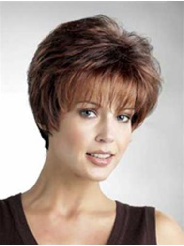 8 Inches Synthetic Layered Capless Wig Short Styles