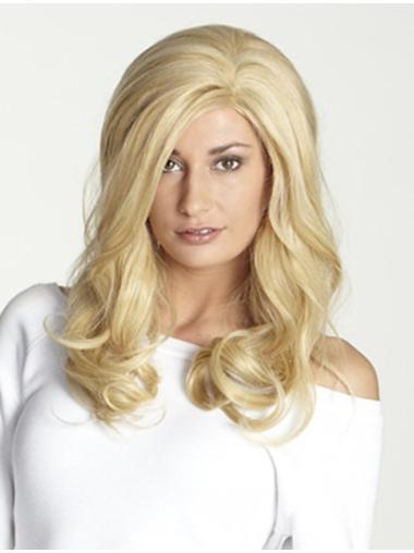 Blonde Wavy 18" Durable Real Wig Hair