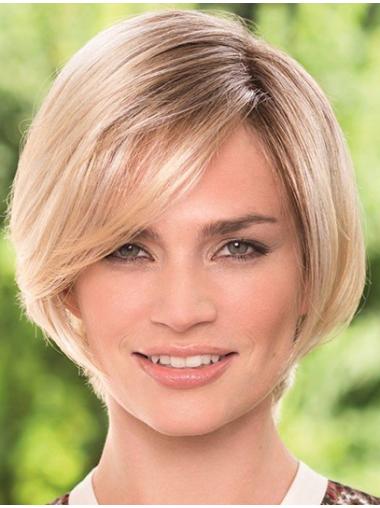 Straight Chin Length 8 Inches New Monofilament Wigs