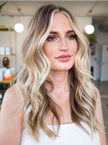 Long Wigs For Sale Monofilament 18" Wavy Without Bangs Wigs