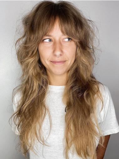 Extra Long Hair Wigs Blonde Wavy 24" Layered Wigs