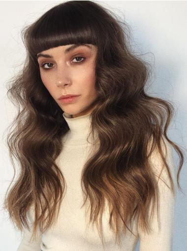 Extra Long Hair Wigs Synthetic 22" Wavy Monofilament Wigs