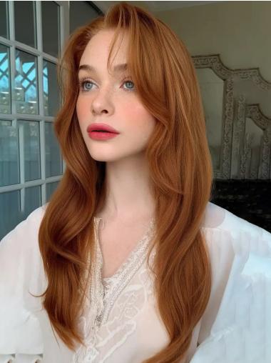 Long Synthetic Wigs Lace Front 22" Wavy Without Bangs Wigs