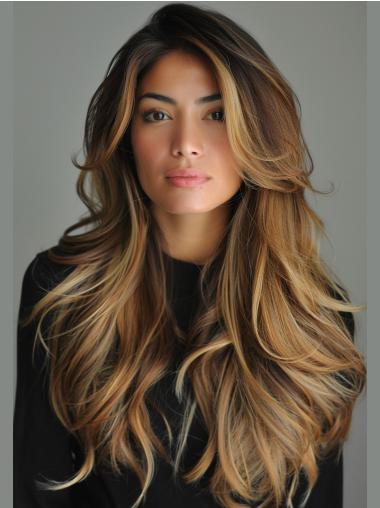 Extra Long Wigs Wavy Lace Front Ombre/2 tone Layered Wigs