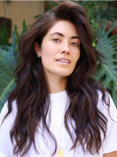 Long Layered Human Hair Wigs 20" Lace Front Wigs