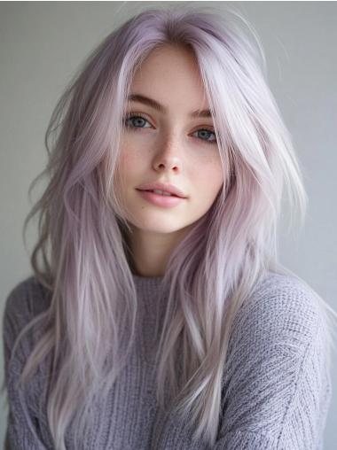 Long Layered Wigs Synthetic 18" Wavy Monofilament Wigs