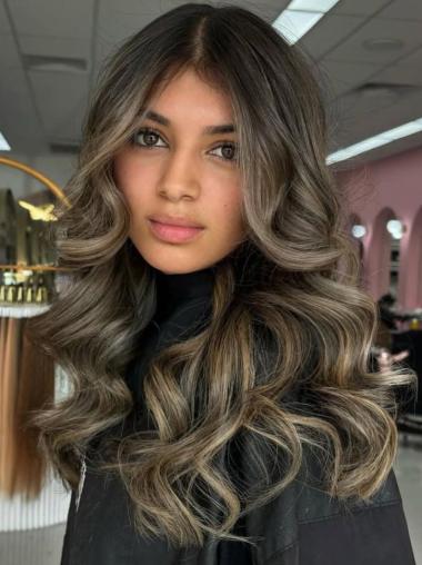 Wigs Long 18" Monofilament Layered Wavy Wigs