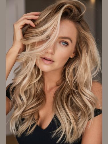 Really Long Hair Wigs Layered Monofilament 18" Wigs