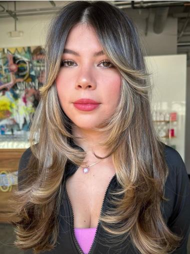 Long Hair Wigs For Women 20" Monofilament Layered Wigs