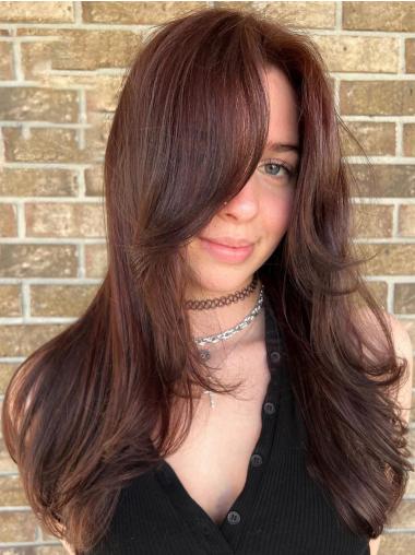 Long Auburn Wigs Wavy Monofilament Layered 20" Wigs