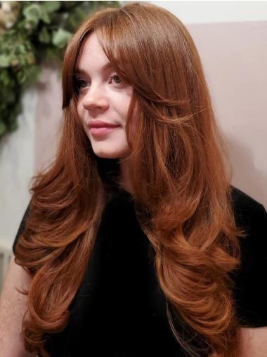 Long Wig Styles Copper Layered Wavy 20" Synthetic Wigs