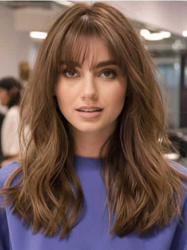 Blonde Wigs Long Lace Front 18" Layered Wavy Wigs