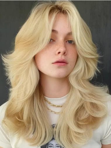 Long Blonde Wigs For Sale Synthetic Monofilament 18" Wigs