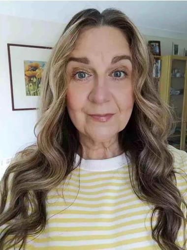 Long Blonde Wig Wavy Synthetic Layered Lace Front Wigs