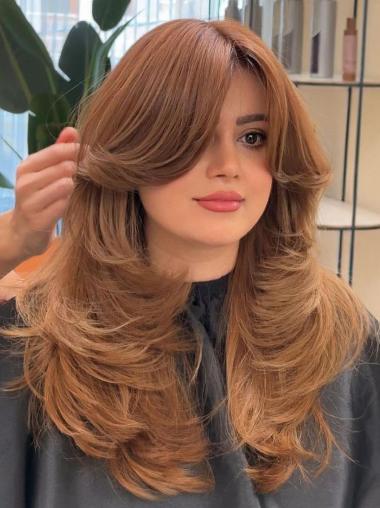 Long Wigs Monofilament Copper 20" Synthetic Wigs