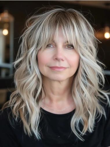 Long Hair Wig Monofilament Copper 16" Synthetic Wigs