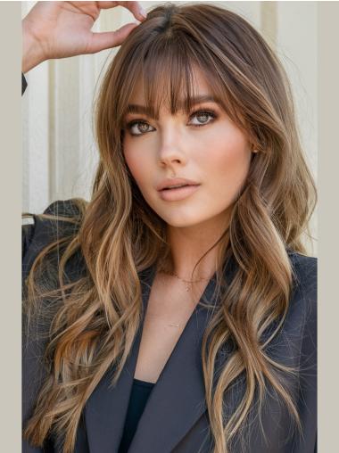 Long Hair Wigs For Women Monofilament Blonde 20" Synthetic Wigs