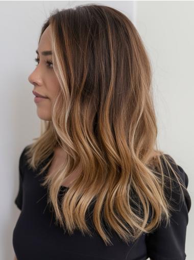 Long Wigs For Women Monofilament Ombre/2 tone 16" Remy Human Hair Wigs