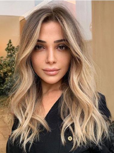 Long Wigs For Sale Wavy Remy Human Hair Layered Lace Front Wigs