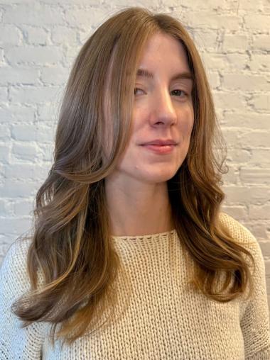 Long Natural Hair Wigs Monofilament Brown 18" Wigs