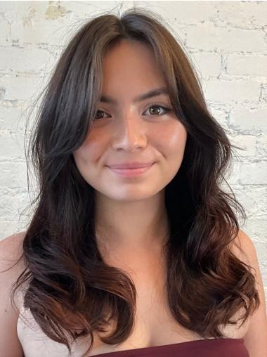 Black Long Hair Wig Synthetic Monofilament 18" Wigs