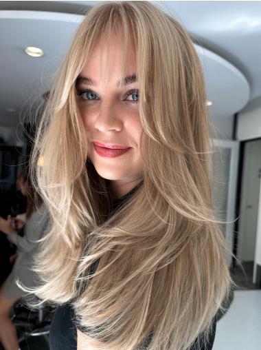 Long Length Wigs Remy Human Hair Monofilament 18" Wigs