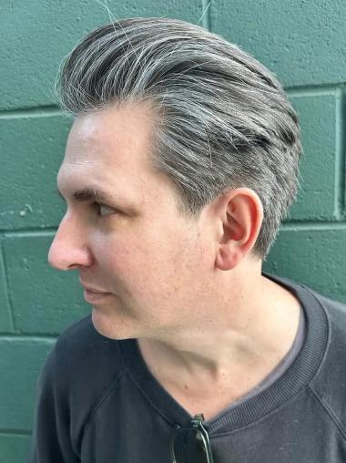 Wig For Bald Men Boycuts Synthetic 4" Straight Wigs