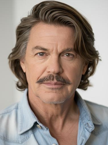 Mens Short Hair Wigs Monofilament Wavy Layered 8" Wigs