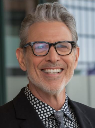 Bald Men Wigs Synthetic Cropped Lace Front Straight Wigs