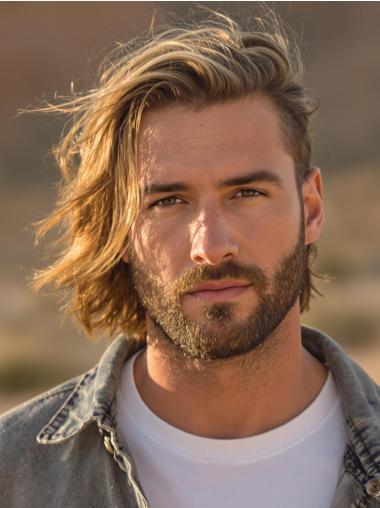 Mens Wigs Online 10" Chin Length Synthetic Lace Front Blonde Wigs