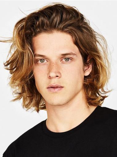 Mans Wigs 12" Shoulder Length Synthetic Lace Front Ombre Tone Wigs