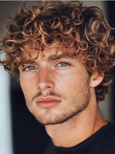 Mens Wigs For Sale 6" Short With Bangs Lace Front Ombre Tone Wigs