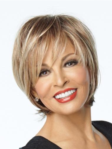 Blonde Straight Durable Synthetic Short Wigs