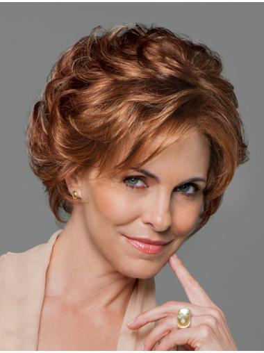 Trendy Layered 10 Inches Chin Length Auburn Wigs