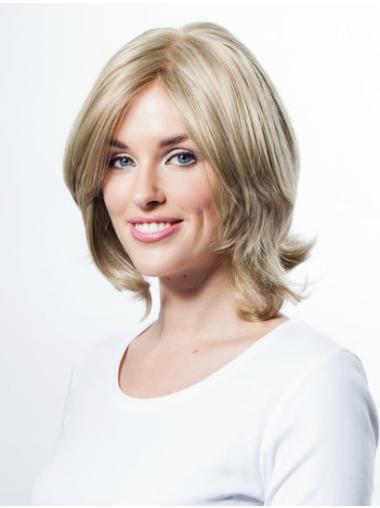 Wavy Shoulder Length Synthetic Amazing Blonde Lace Wig