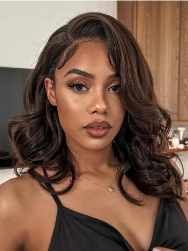 African American Women Wigs Lace Front 16" Long Wavy Wigs