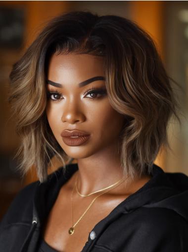 Wigs For African American Ombre tone 12" Monofilament Wigs