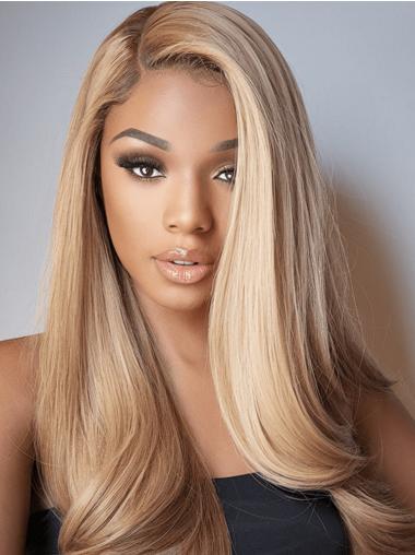 African American Wig Monofilament 22" Long Straight Wigs