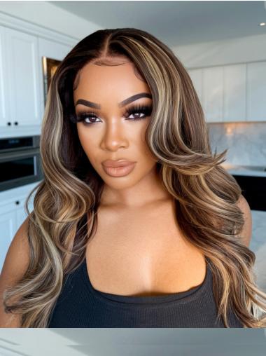 Lace Front Wigs For African American Women Long 22" Ombre tone Wigs