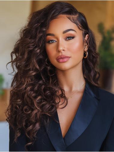 Lace Wigs For African American Long 20" Brown Wigs