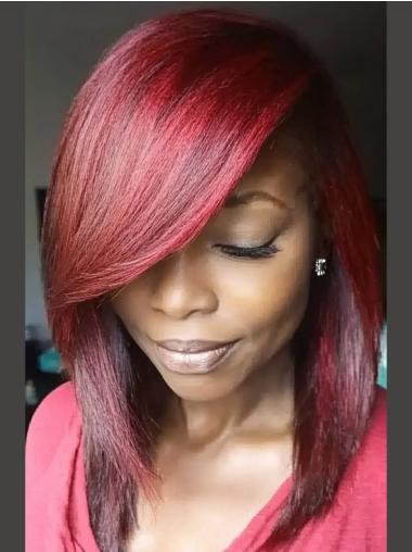 Synthetic Wigs For African American Lace Front 14" Red Wigs