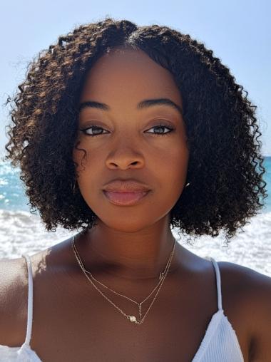 Bob Wigs African American Chin Length Monofilament Wigs