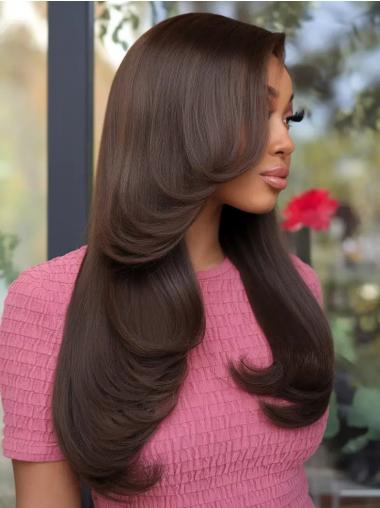 Wild Africa Wigs Monofilament 22" Brown Layered Wigs