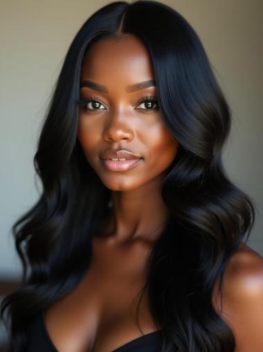 Wigs Styles For African American Monofilament 18" Long Wavy Wigs