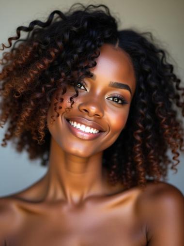 African American Wig Styles Kinky Layered Shoulder Length Wigs